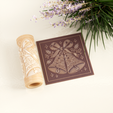 2.png Christmas Bells Tile Texture Roller STL - Elegantes festliches Glockenmuster für Ton und Keramik