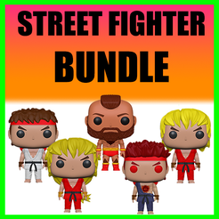 STREET-FIGHTER-BUNDLE.png Download file STREET FIGHTER BUNDLE 5 MODELS KIT - FUNKO POP • 3D printing design, deslimjim