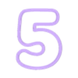 5.stl Number Cutter Set