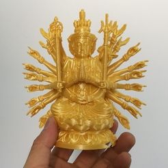 a772cf789678ff416a714a09439fdcc5_preview_featured.jpg Free STL file Thousand-hand Bodhisattva・3D printer model to download