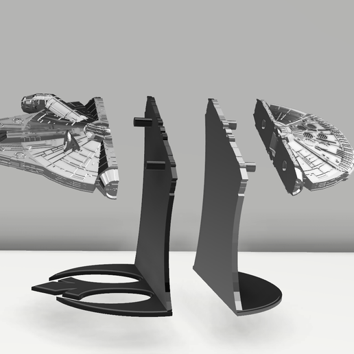 tope para libros star wars (~recovered)4.png Download 3D file book holder star wars - millennium falcon • 3D printing design, 3dokinfo