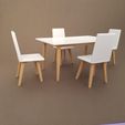 20230425_141138.jpg Dining Table and Chairs - Miniature Furniture 1/12 scale