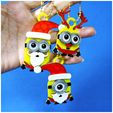 2015minions-xmas_05.jpg Minions Keychain / Magnets -Christmas cute version