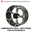 02.png Lamborghini Urus Nath Wheel for Alpha Models 1/24 scale
