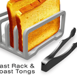 finish.png Toast Rack & Toast Tongs