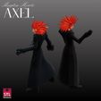 CARTOON-3.jpeg STL File – Axel (Kingdom Hearts Inspired) – Dual Pose Chibi FanArt – 3D Printable Models