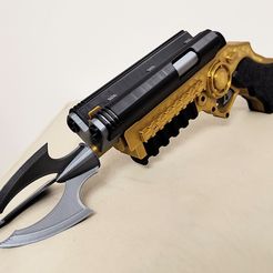 IMG_20230704_202226251.jpg Archivo STL Batman Grapnel Gun (The dark knight) Gatillo móvil + Arpon・Modelo para descargar e imprimir en 3D
