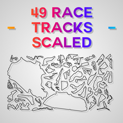 Scaled-Tracks.png Fichier STL Pistes de course à l'échelle・Objet pour imprimante 3D à télécharger