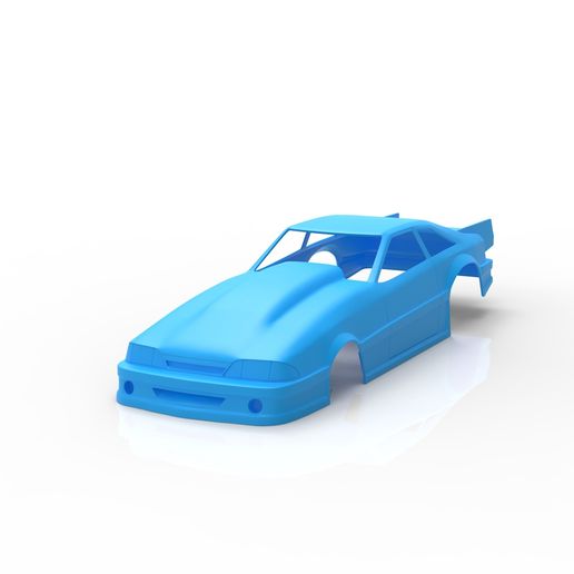 🐎 mustang 1991 drag race rc body shell・ STL File for 3D printing