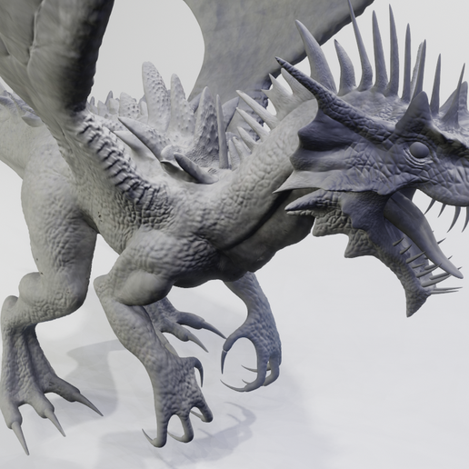 Winged Dragon Reaper 3D model