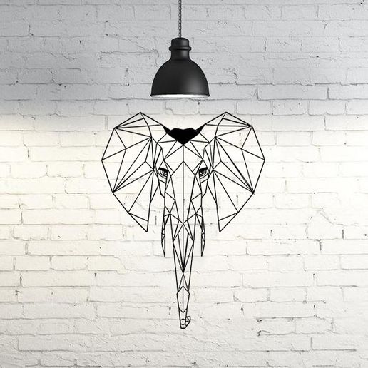 Elephant II Wall Sculpture 2D - 3D model önizlemesi