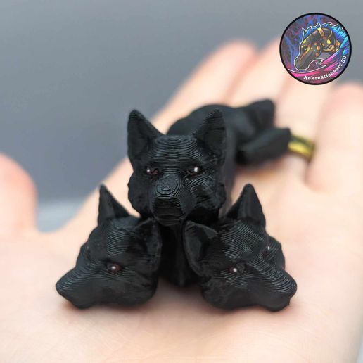 👶 Baby Flexi Cerberus Keychain・ STL File for 3D printing・Cults
