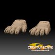 5-toed-34.jpg 5-Toed Creature Paws for Art Dolls and Puppets