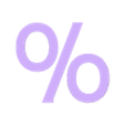 PERCENT.stl BARBIE Letters and Numbers (old) | Logo