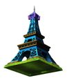1.jpg Eiffel Tower - PARIS ARCHITECTURE - GASTRONOMY CARTOON 3D MODEL FRANCE Famous monument