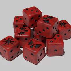 BA_Die_img01.png Archivo STL gratis Custom blood angels dice・Diseño de impresión 3D para descargar