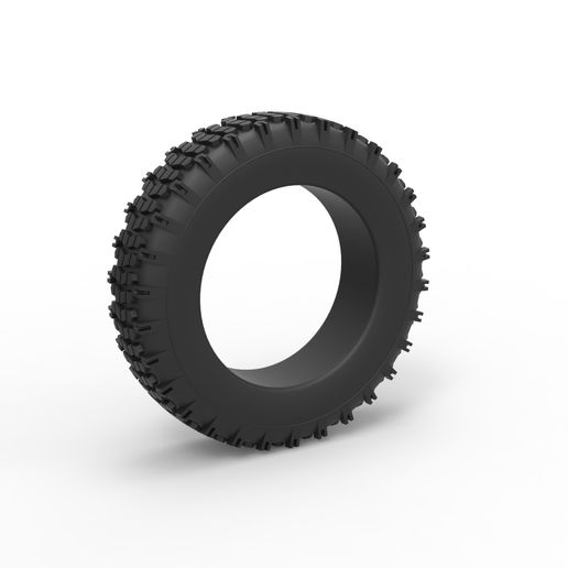 Diecast offroad tire 27 Scale 1 to 10 3D model