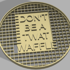 TWATWAFFLE.png Archivo STL twat waffle・Idea de impresión 3D para descargar