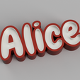 Alice.png PERSONALIZED LED LAMP - FIRST NAME ALICE