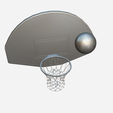 7.png Low Poly Basketball with Board
