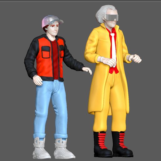 3.jpg MARTY MCFLY DOC EMIT BROWN stand BACK TO THE FUTURE 2 FIGURINE MINIATURE 1:24 3D PRINT