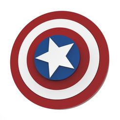 CA1.jpg Fichier STL Hand Spinner Captain America・Objet pour impression 3D à télécharger, Guich