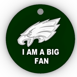 2.png Philadelphia Eagles key tag-I am a big fan