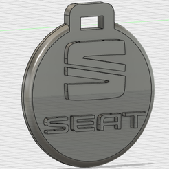 Archivo STL llavero seat 💺・Diseño para descargar y imprimir en 3D・Cults