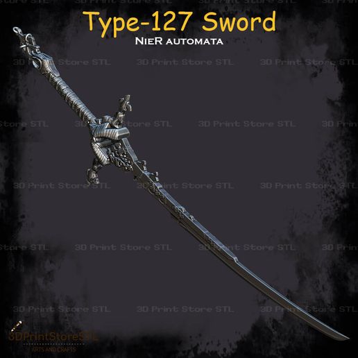 3.jpg Type-127 Sword Cosplay Nier Automata - Fichier STL Modèle d'impression 3D