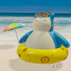 snorlaxrender-OK.jpg STL-Datei Pokemon snorlax Strand Stil herunterladen • Objekt zum 3D-Drucken, alleph3D