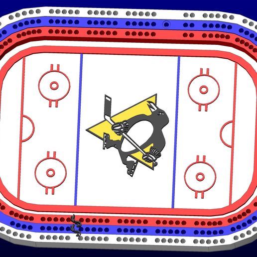 cribbage field hockey games Penguins 3D model