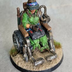 720X720-20221022-001348.jpg Commissar in Wheelchair - AZADI DEATH FRONT - FEMALE IMPERIAL GUARD TROOPS FOR GAMES LIKE WAR HAMMER 40 K , KILL TEAM, NECRO MUNDA, WARPATH, DEAD ZONE