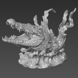 1.png Crocodile STL File-Alligator 3D Model for 3D Printing