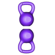 Kettlebell_Key_Chain_2.stl Free STL file Kettlebell Key Chain・3D print design to download
