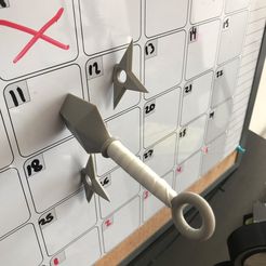 shuri.jpg Файл STL shuriken and kunai magnets・Модель 3D-принтера для загрузки