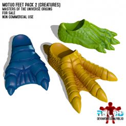 RBL3D_feet_pack2_0.jpg Fichier OBJ Motu Origins Feet pack 2 "Creatures" (en anglais)・Objet imprimable en 3D à télécharger