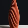 spiral-vase-mode-slimprint.jpg Sleek Spiral Vase 3D Print Model for Vase Mode