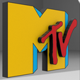 Mtv-07.png 3D file Mtv logo・3D print design to download, khaleel_mas