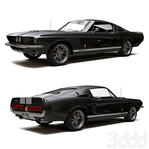 Ford Mustang Shelby GT500 Eleanor 3D model