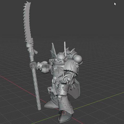 Night Lords Legion Captain with Chainglaive