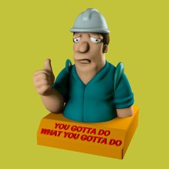01.jpg Fichier STL Mascotte de l'affiche de Futurama modèle d'impression 3D・Plan pour impression 3D à télécharger