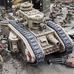13th-Cadian-advancing-on-Dalyth.-Damocles-Crusade-colorized.jpg 3D file Imperial Galactic "Galahad" Heavy Tank・3D printer design to download