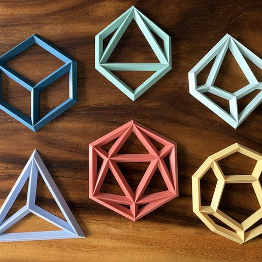IMG_4572.jpeg The Complete Set: Geometric RPG Dice Wall Sculptures