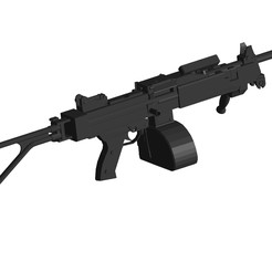 IWI-Negev-light-machine-gun.png OBJ file IWI Negev light machine gun・3D printing model to download