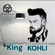 2.jpeg King Kohli: Captivating 2D Wall Art Celebrating Cricket Legend Virat Kohli