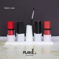 65a85dd642cbd.jpg Free STL file planl lipstic holder・3D printer design to download