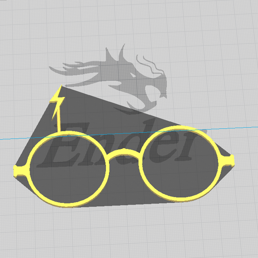 harry poter lenses 3D model