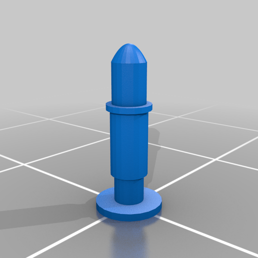 TT_Buffer_OLD.png TT scale buffer 1:120 for locomotive. It was made with Thinkercad