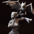 02 DSC_7525p.jpg Archivo STL Mujer y dragón・Diseño para descargar y imprimir en 3D, Shira