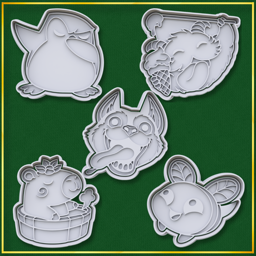 Animal League Emotes Cookie Cutter Kit